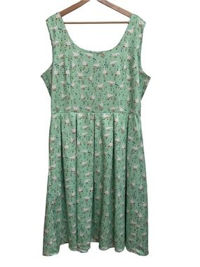 Dolly And Dottie Amanda Duck Retro Goose Swing Dress Women’s Size 14 Rockabilly